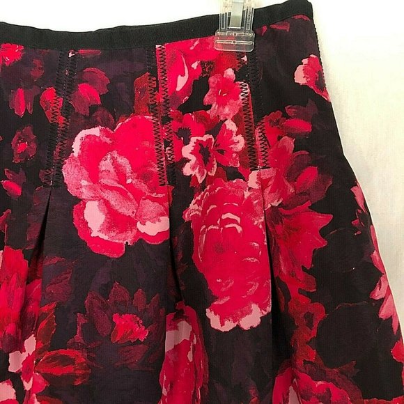 GAP Floral Inverted Pleats A-Line Mini Skirt 4 - Picture 4 of 12